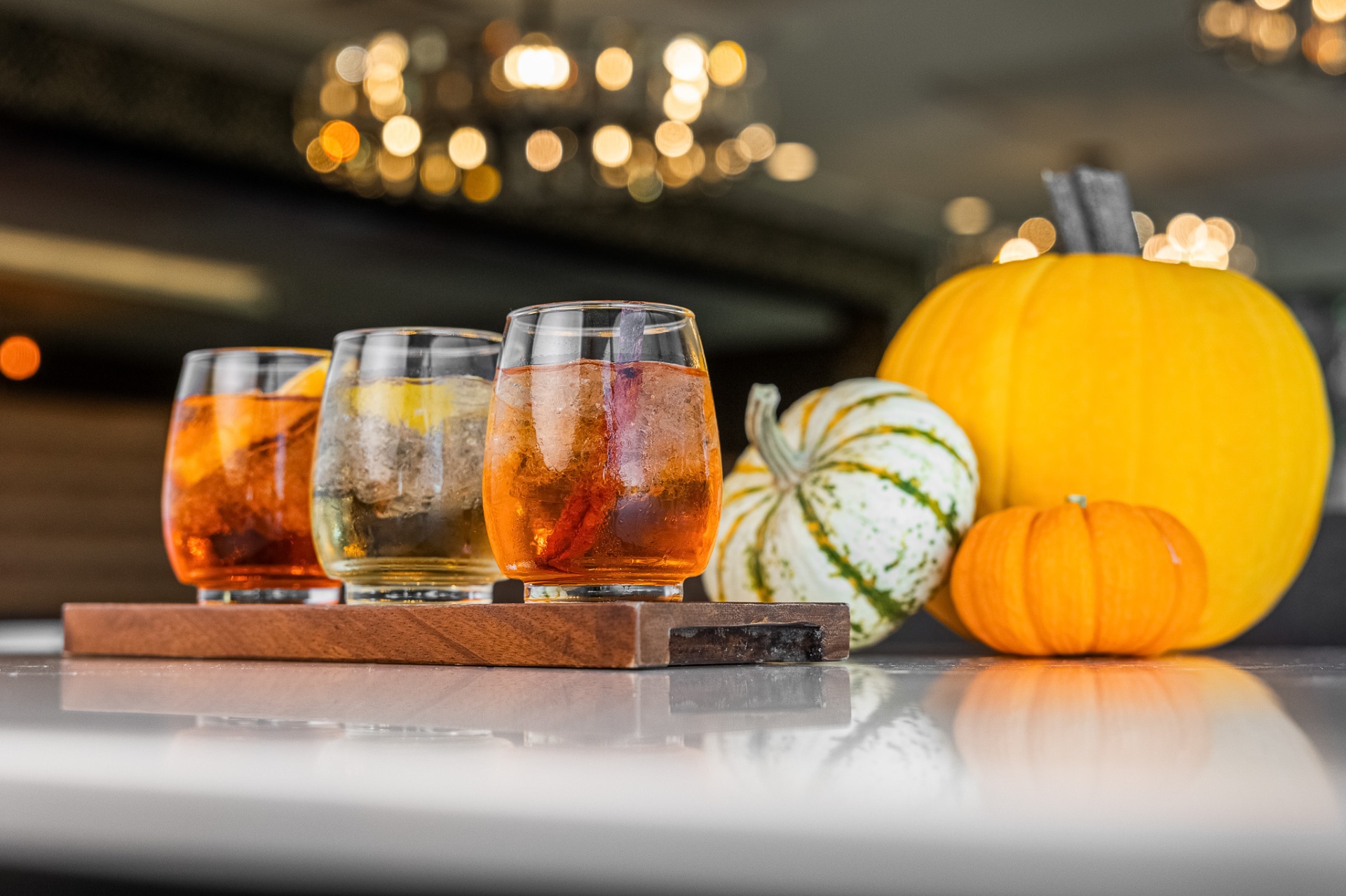 Curated wines & seasonal pours.