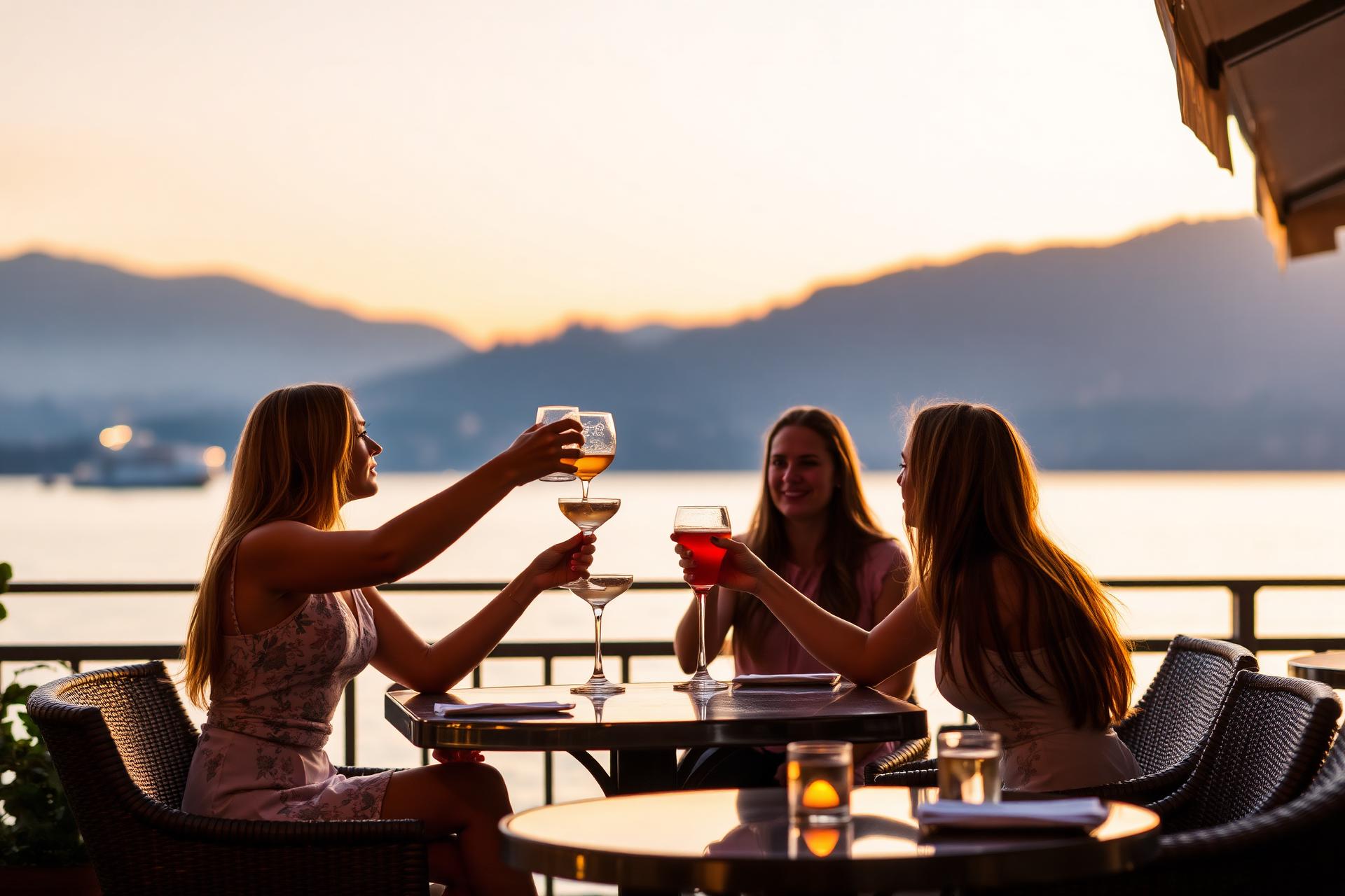 Happy Hour by the lake.